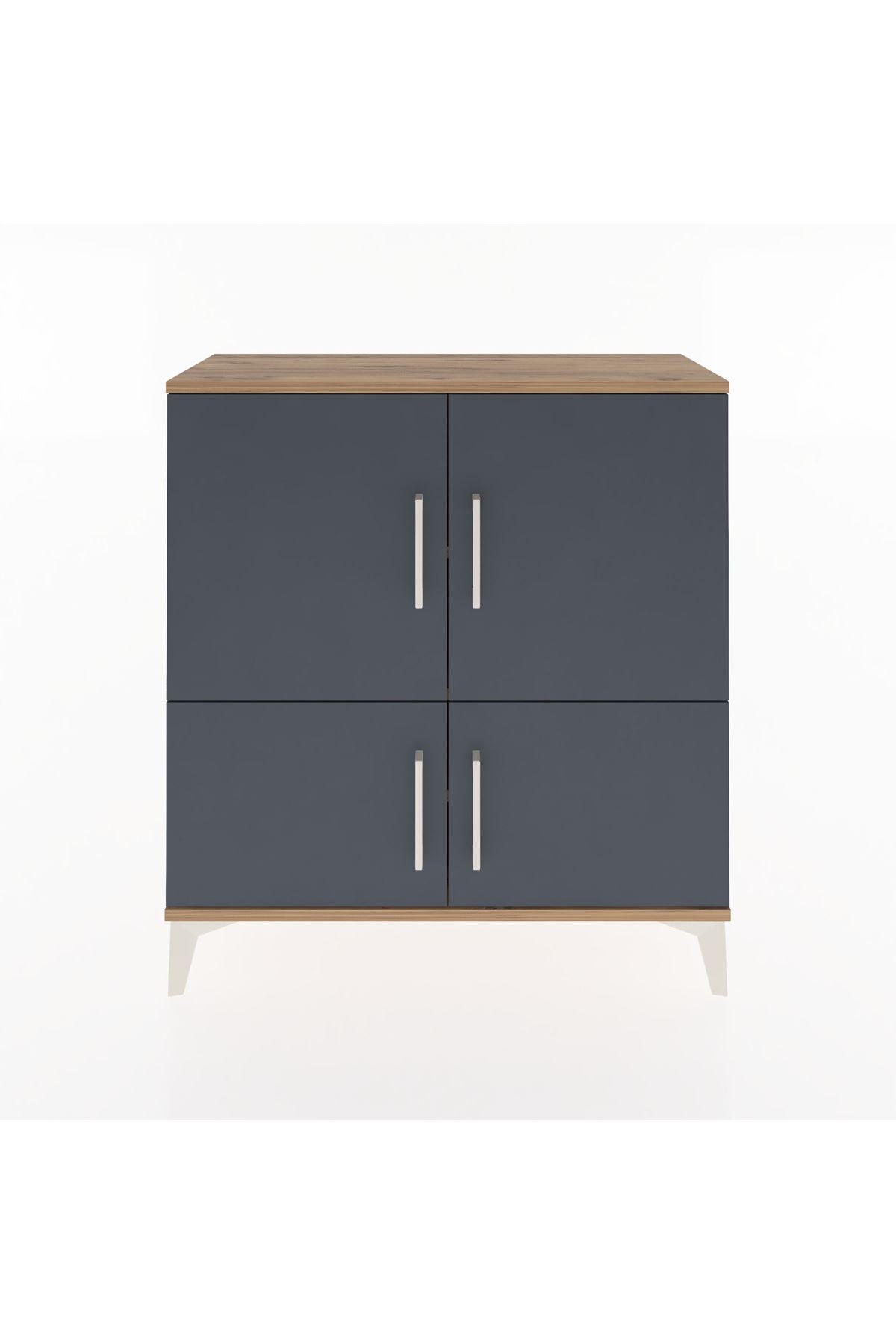 Arges Şifonyer 3 Raflı 4 Kapaklı 88x30x96 - S04M070V8A