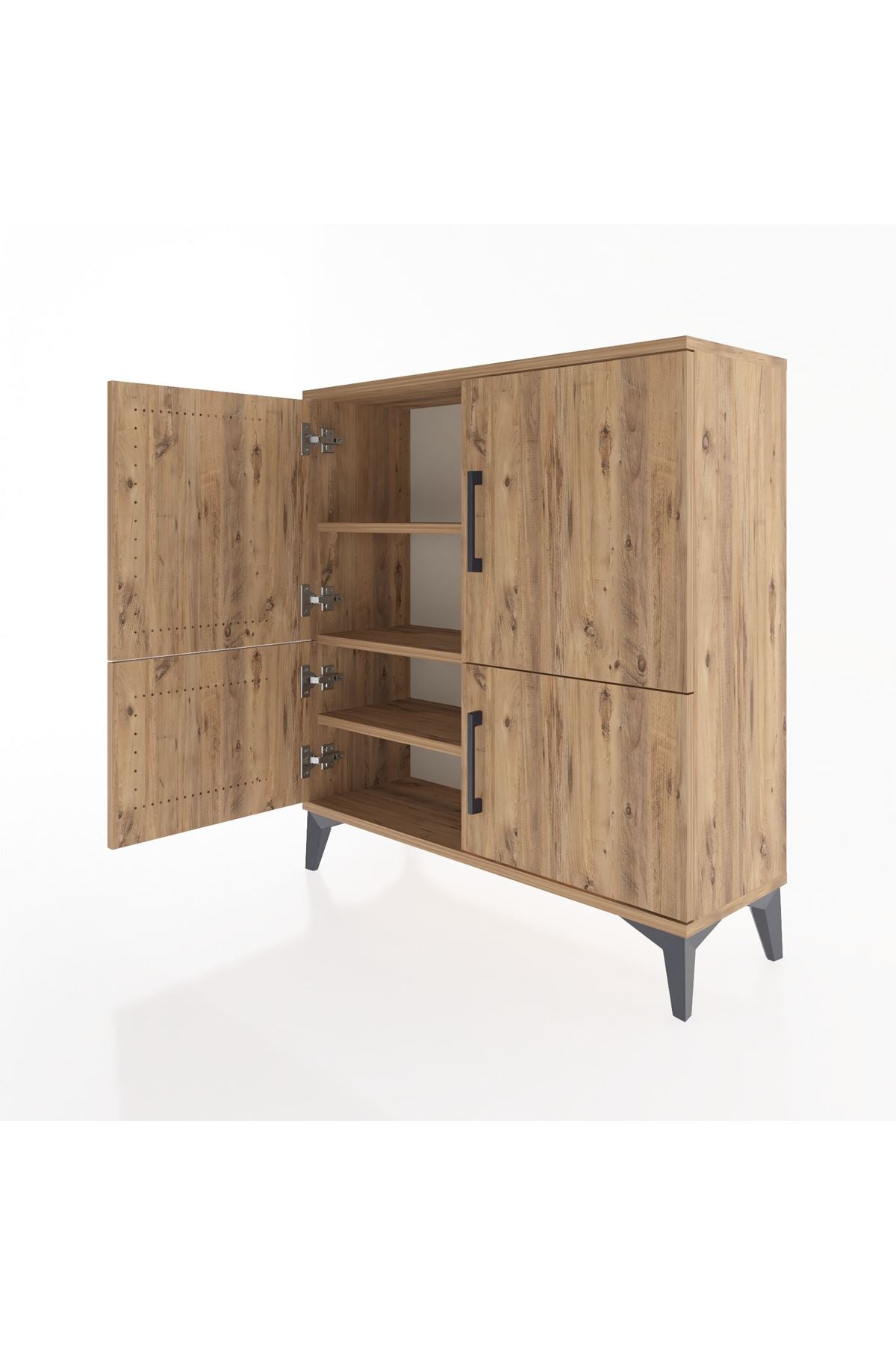 Arges Şifonyer 3 Raflı 4 Kapaklı 88x30x96 - S04M070V9A