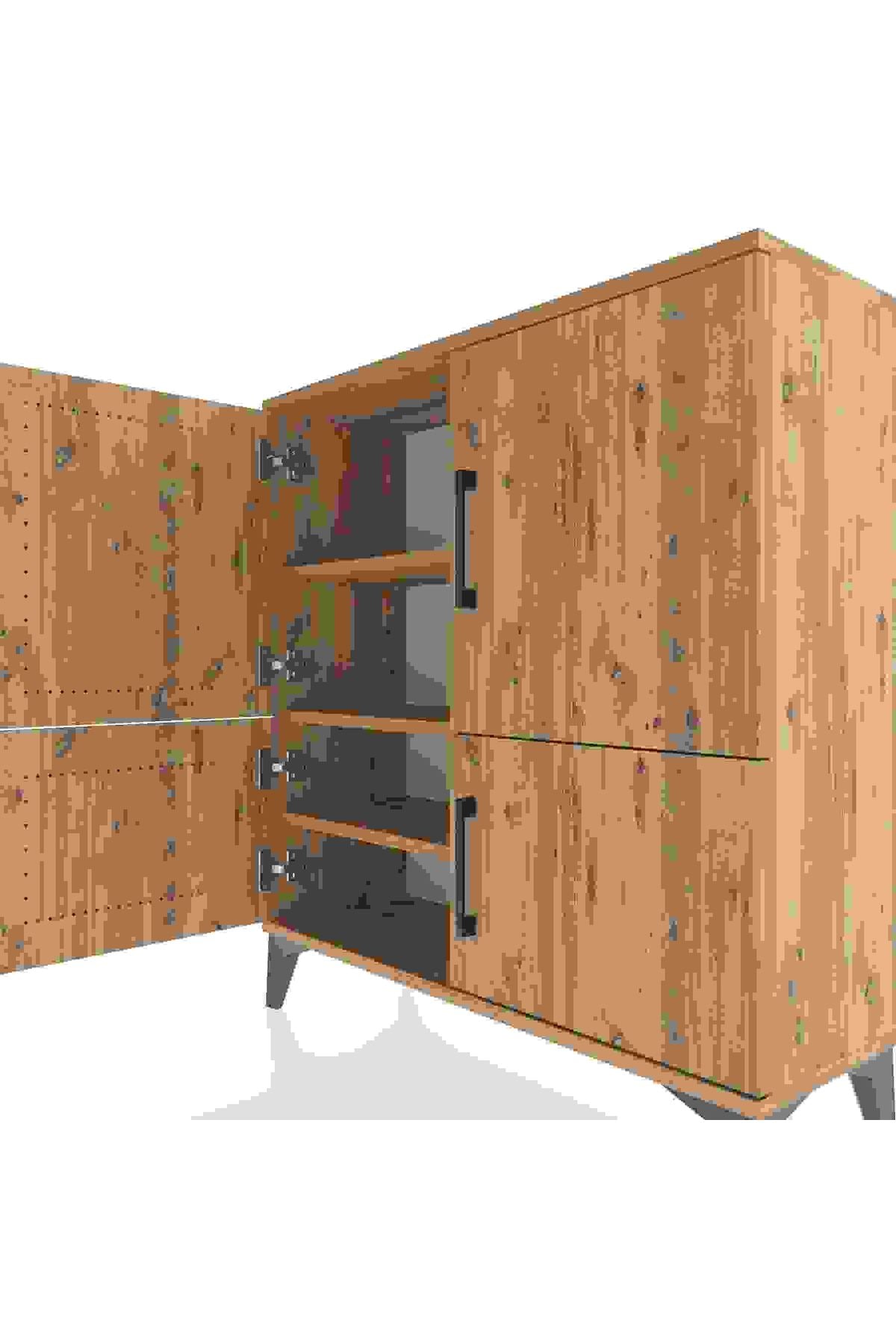 Arges Şifonyer 3 Raflı 4 Kapaklı 88x30x96 - S04M070V9A
