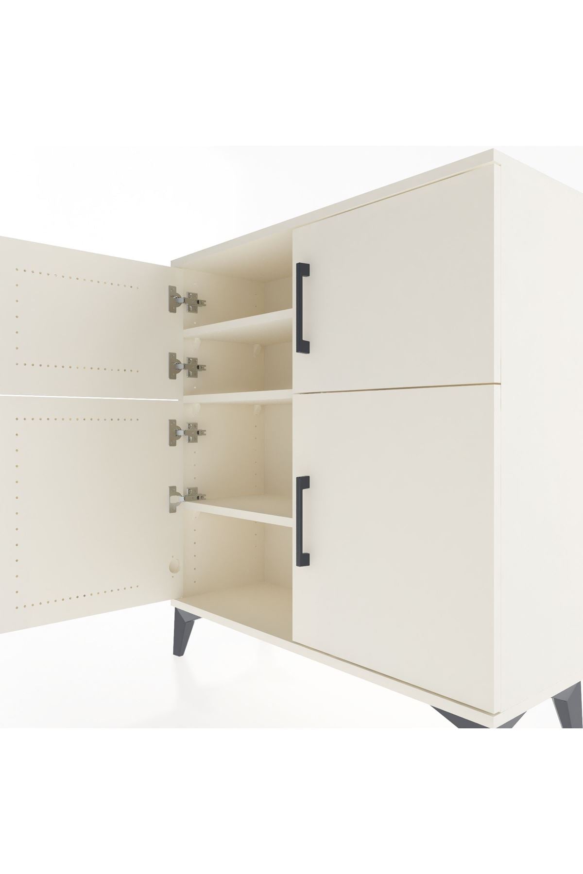 Arges Şifonyer 3 Raflı 4 Kapaklı 88x30x96 - S04M071V1A