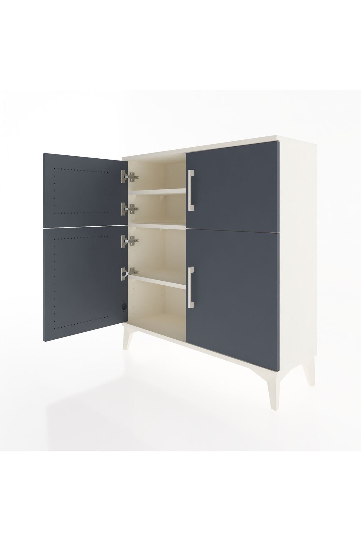 Arges Şifonyer 3 Raflı 4 Kapaklı 88x30x96 - S04M071V2A
