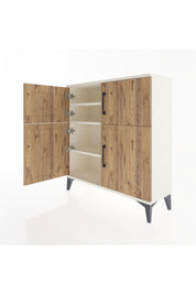 Arges Şifonyer 3 Raflı 4 Kapaklı 88x30x96 - S04M071V3A