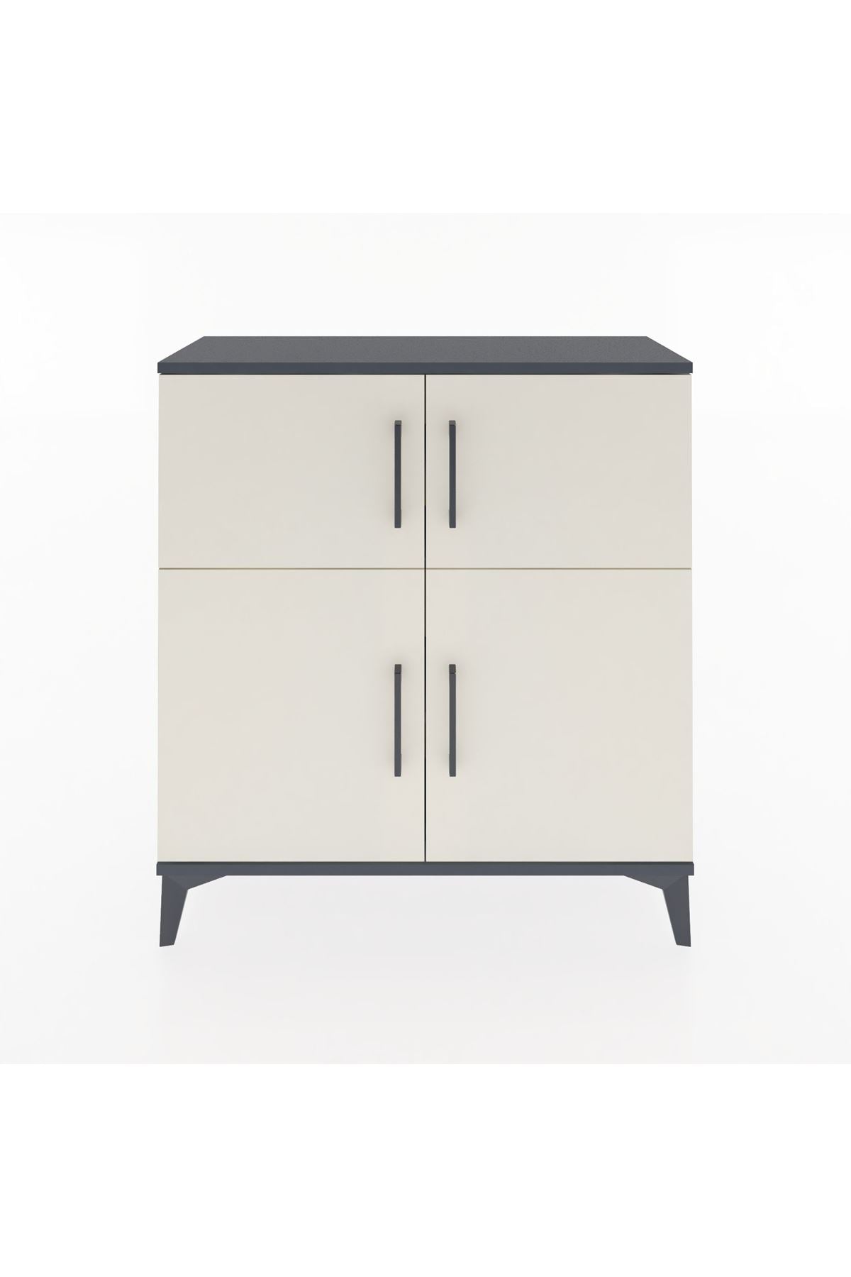 Arges Şifonyer 3 Raflı 4 Kapaklı 88x30x96 - S04M071V4A
