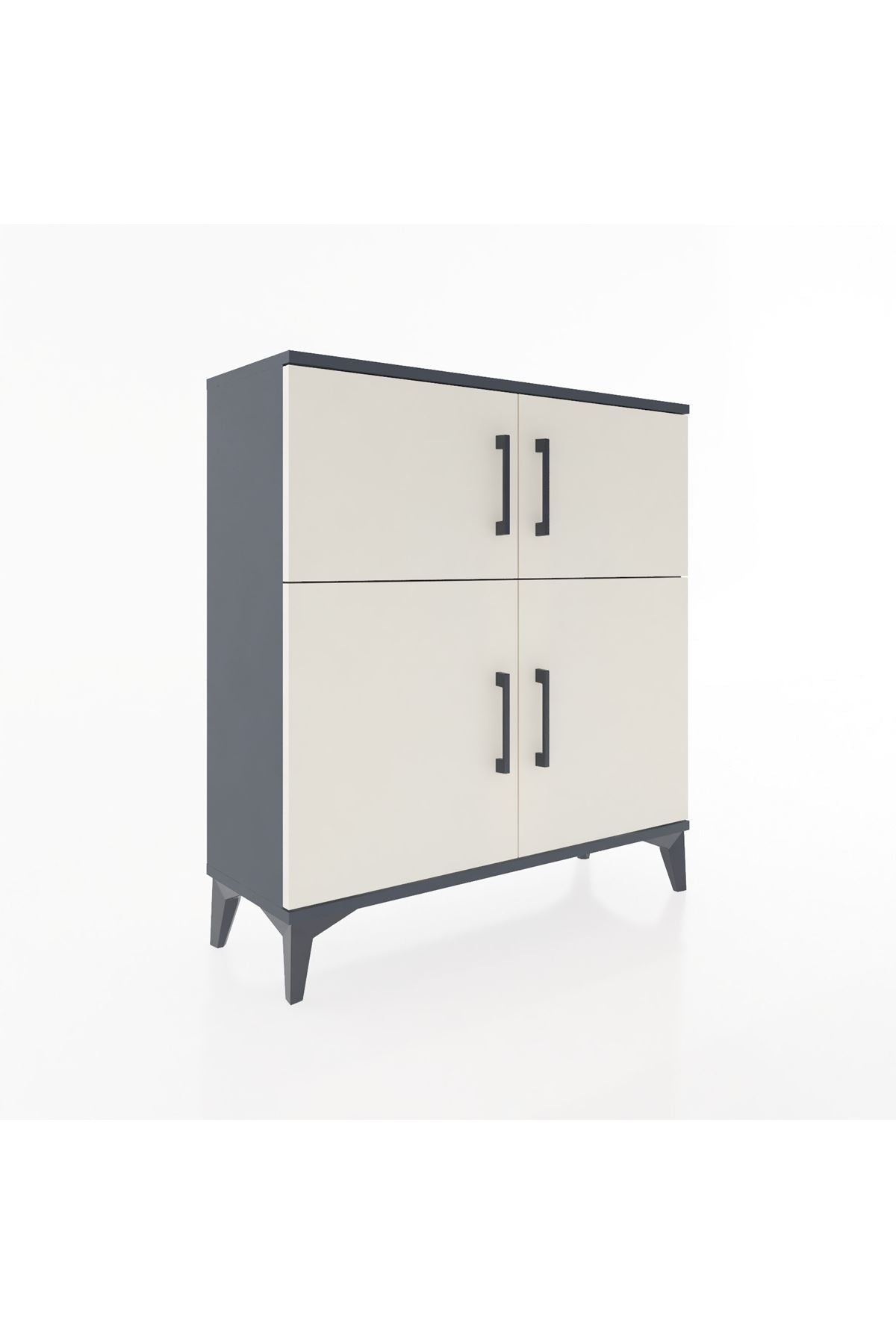 Arges Şifonyer 3 Raflı 4 Kapaklı 88x30x96 - S04M071V4A