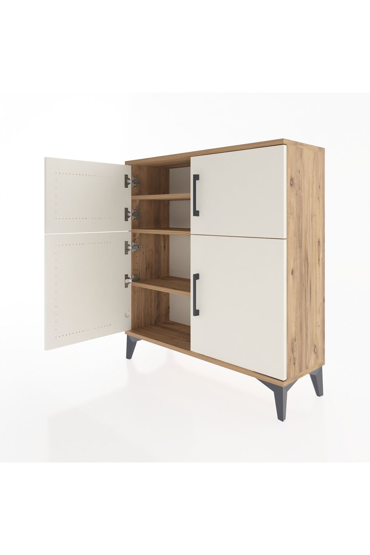 Arges Şifonyer 3 Raflı 4 Kapaklı 88x30x96 - S04M071V7A