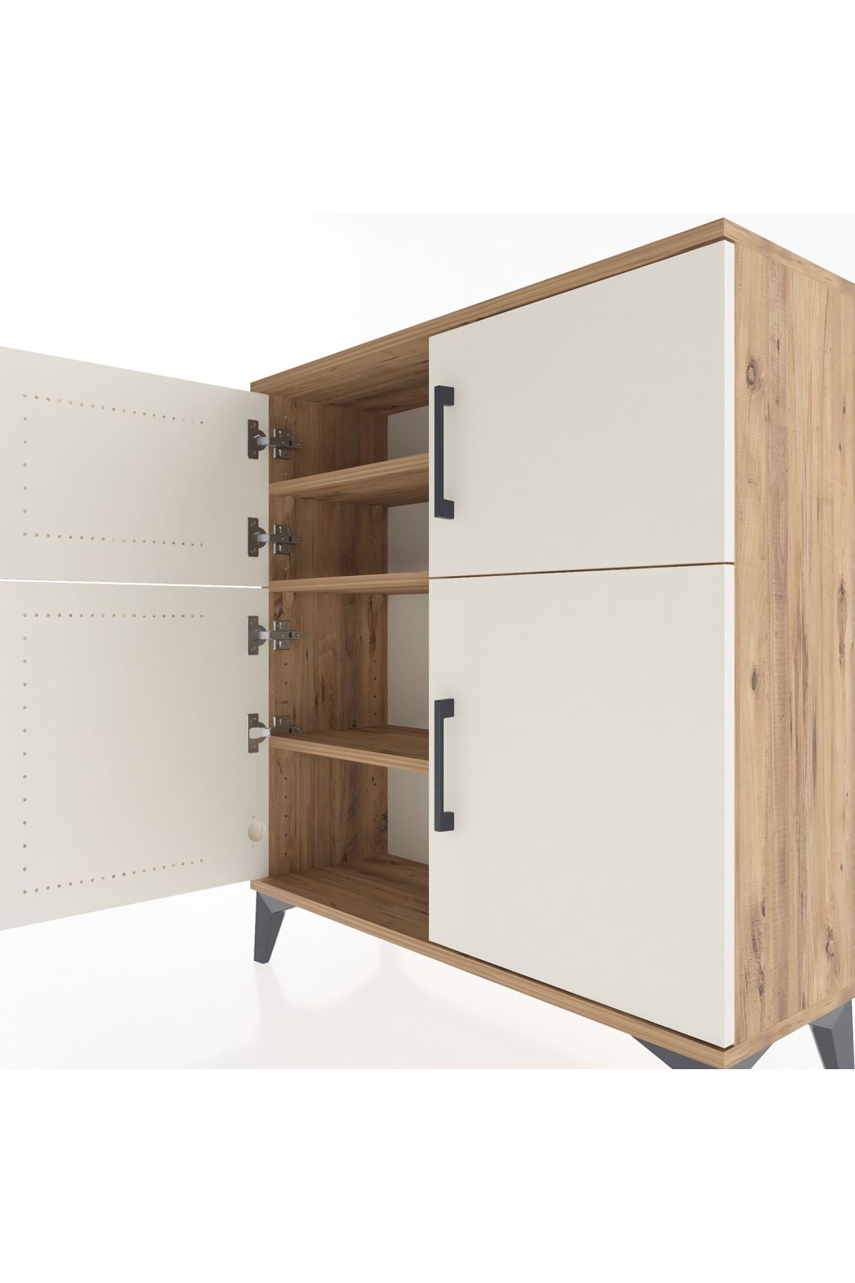Arges Şifonyer 3 Raflı 4 Kapaklı 88x30x96 - S04M071V7A
