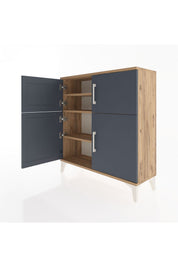 Arges Şifonyer 3 Raflı 4 Kapaklı 88x30x96 - S04M071V8A