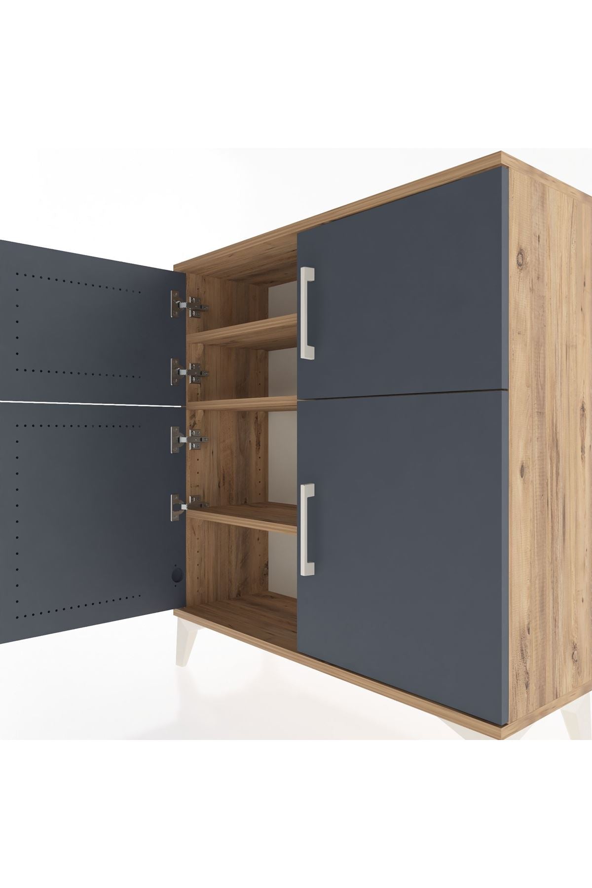 Arges Şifonyer 3 Raflı 4 Kapaklı 88x30x96 - S04M071V8A