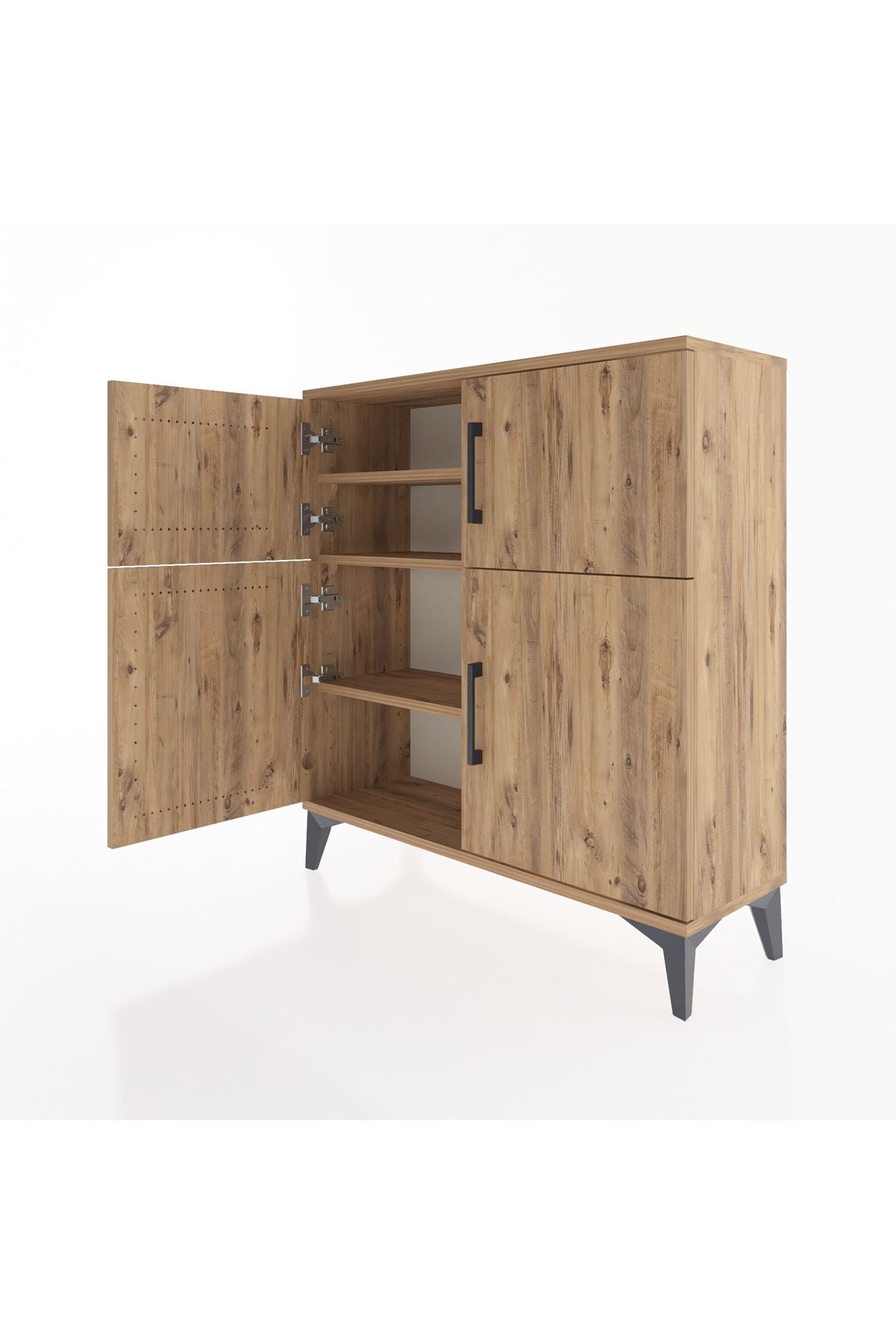 Arges Şifonyer 3 Raflı 4 Kapaklı 88x30x96 - S04M071V9A