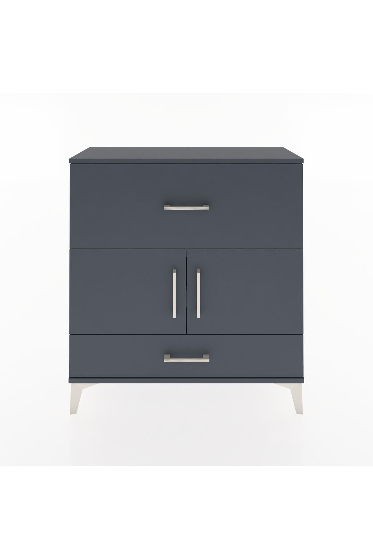 Arges Şifonyer 2 Raflı 2 Çekmeceli 2 Kapaklı 88x30x96 - S04M049V5A