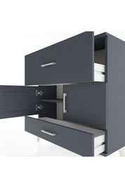 Arges Şifonyer 2 Raflı 2 Çekmeceli 2 Kapaklı 88x30x96 - S04M049V5A