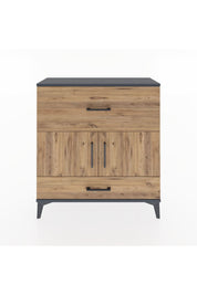 Arges Şifonyer 2 Raflı 2 Çekmeceli 2 Kapaklı 88x30x96 - S04M049V6A
