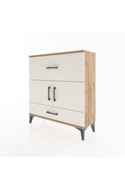 Arges Şifonyer 2 Raflı 2 Çekmeceli 2 Kapaklı 88x30x96 - S04M049V7A