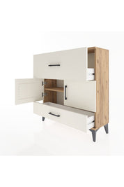 Arges Şifonyer 2 Raflı 2 Çekmeceli 2 Kapaklı 88x30x96 - S04M049V7A