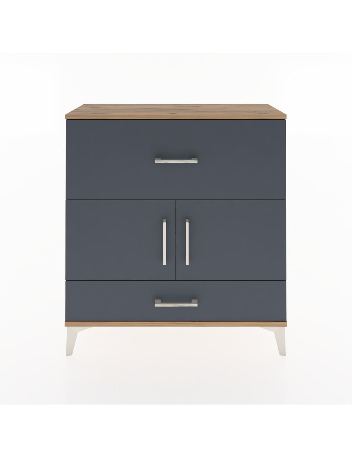 Arges Şifonyer 2 Raflı 2 Çekmeceli 2 Kapaklı 88x30x96 - S04M049V8A