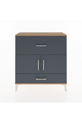 Arges Şifonyer 2 Raflı 2 Çekmeceli 2 Kapaklı 88x30x96