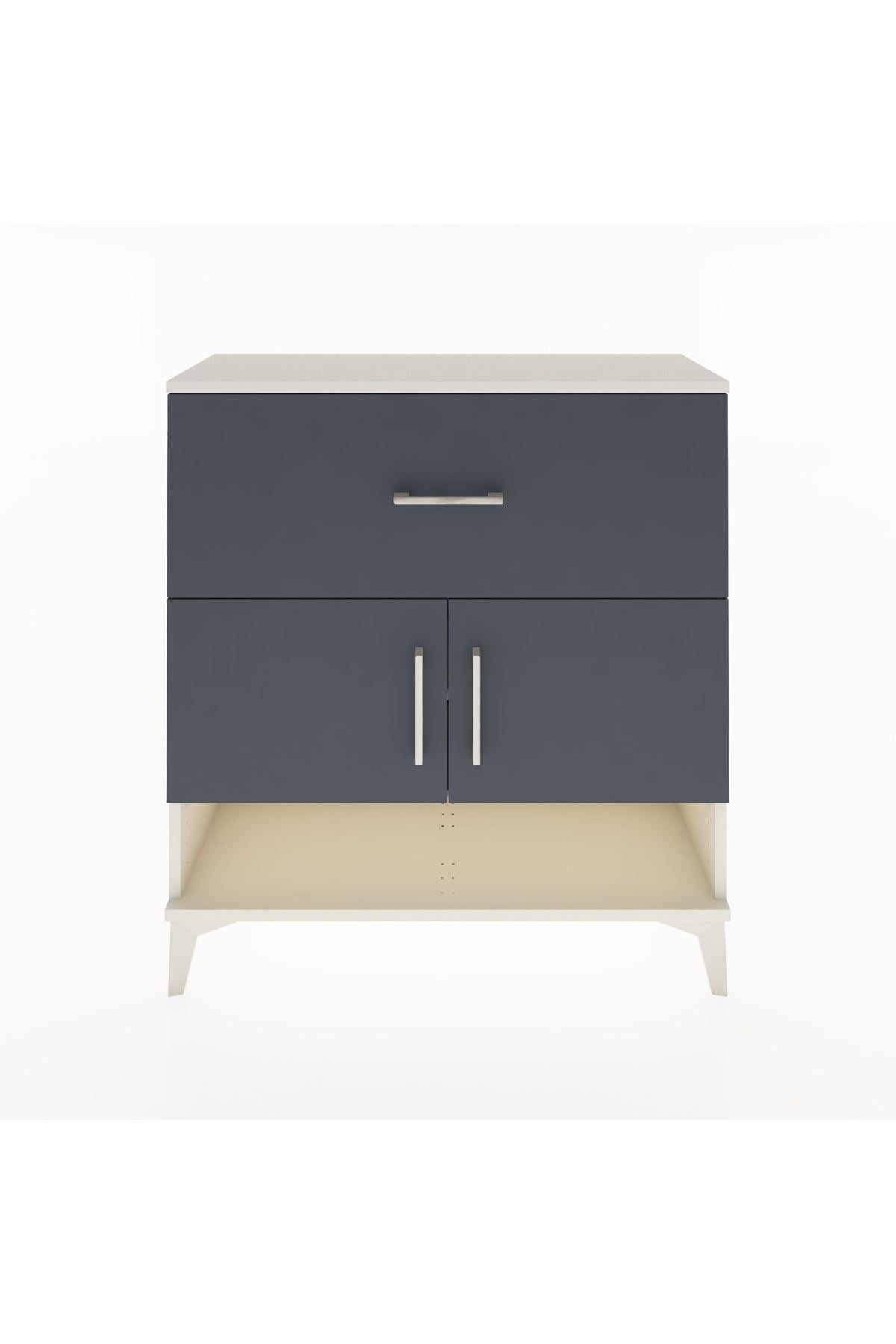Arges Şifonyer 2 Raflı Tek Çekmeceli 2 Kapaklı 88x30x96 - S04M050V2A