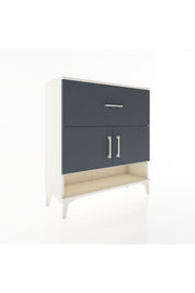 Arges Şifonyer 2 Raflı Tek Çekmeceli 2 Kapaklı 88x30x96 - S04M050V2A