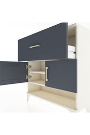 Arges Şifonyer 2 Raflı Tek Çekmeceli 2 Kapaklı 88x30x96 - S04M050V2A
