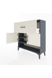 Arges Şifonyer 2 Raflı Tek Çekmeceli 2 Kapaklı 88x30x96 - S04M050V4A
