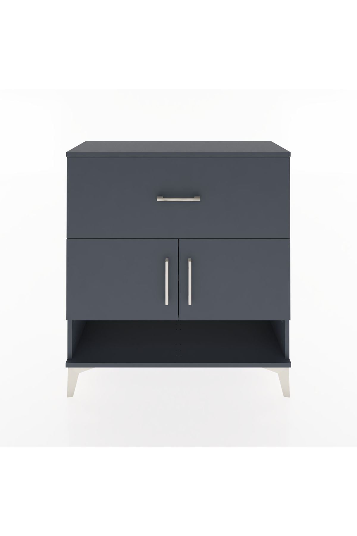 Arges Şifonyer 2 Raflı Tek Çekmeceli 2 Kapaklı 88x30x96 - S04M050V5A
