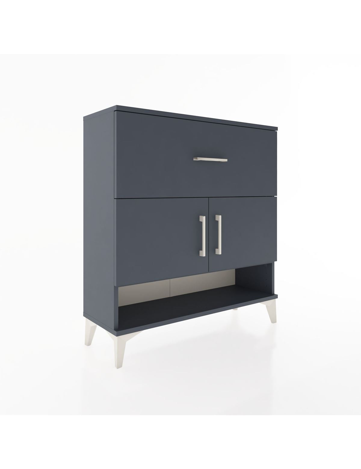 Arges Şifonyer 2 Raflı Tek Çekmeceli 2 Kapaklı 88x30x96 - S04M050V5A