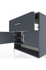 Arges Şifonyer 2 Raflı Tek Çekmeceli 2 Kapaklı 88x30x96 - S04M050V5A