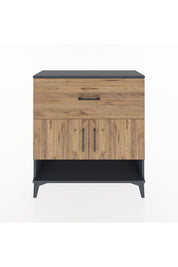 Arges Şifonyer 2 Raflı Tek Çekmeceli 2 Kapaklı 88x30x96 - S04M050V6A