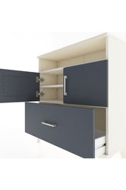 Arges Şifonyer 3 Raflı Tek Çekmeceli 2 Kapaklı 88x30x96 - S04M051V2A