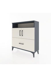 Arges Şifonyer 3 Raflı Tek Çekmeceli 2 Kapaklı 88x30x96 - S04M051V4A