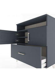 Arges Şifonyer 3 Raflı Tek Çekmeceli 2 Kapaklı 88x30x96 - S04M051V5A