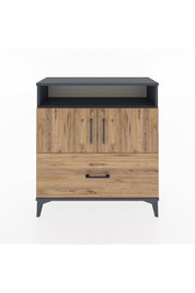 Arges Şifonyer 3 Raflı Tek Çekmeceli 2 Kapaklı 88x30x96 - S04M051V6A