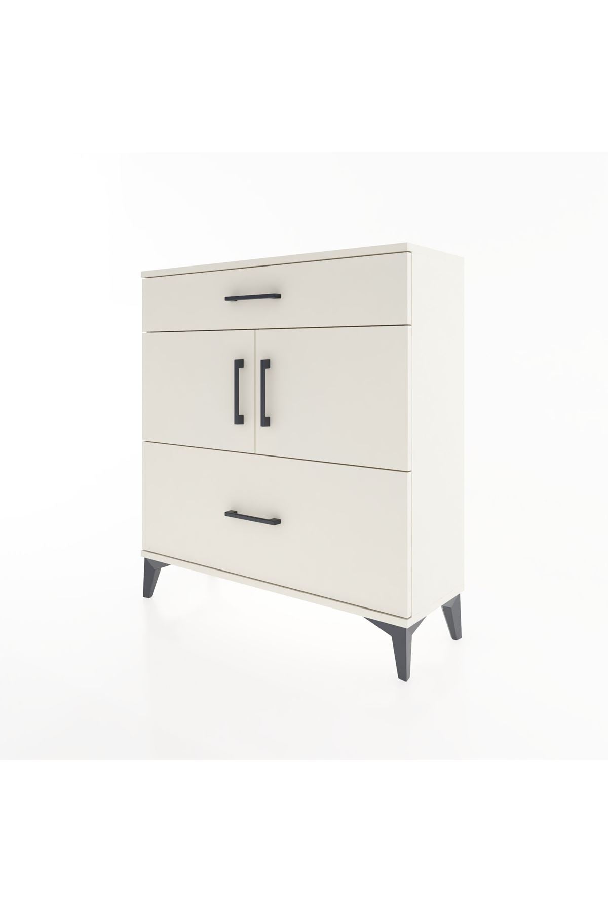 Arges Şifonyer 2 Raflı 2 Çekmeceli 2 Kapaklı 88x30x96 - S04M052V1A
