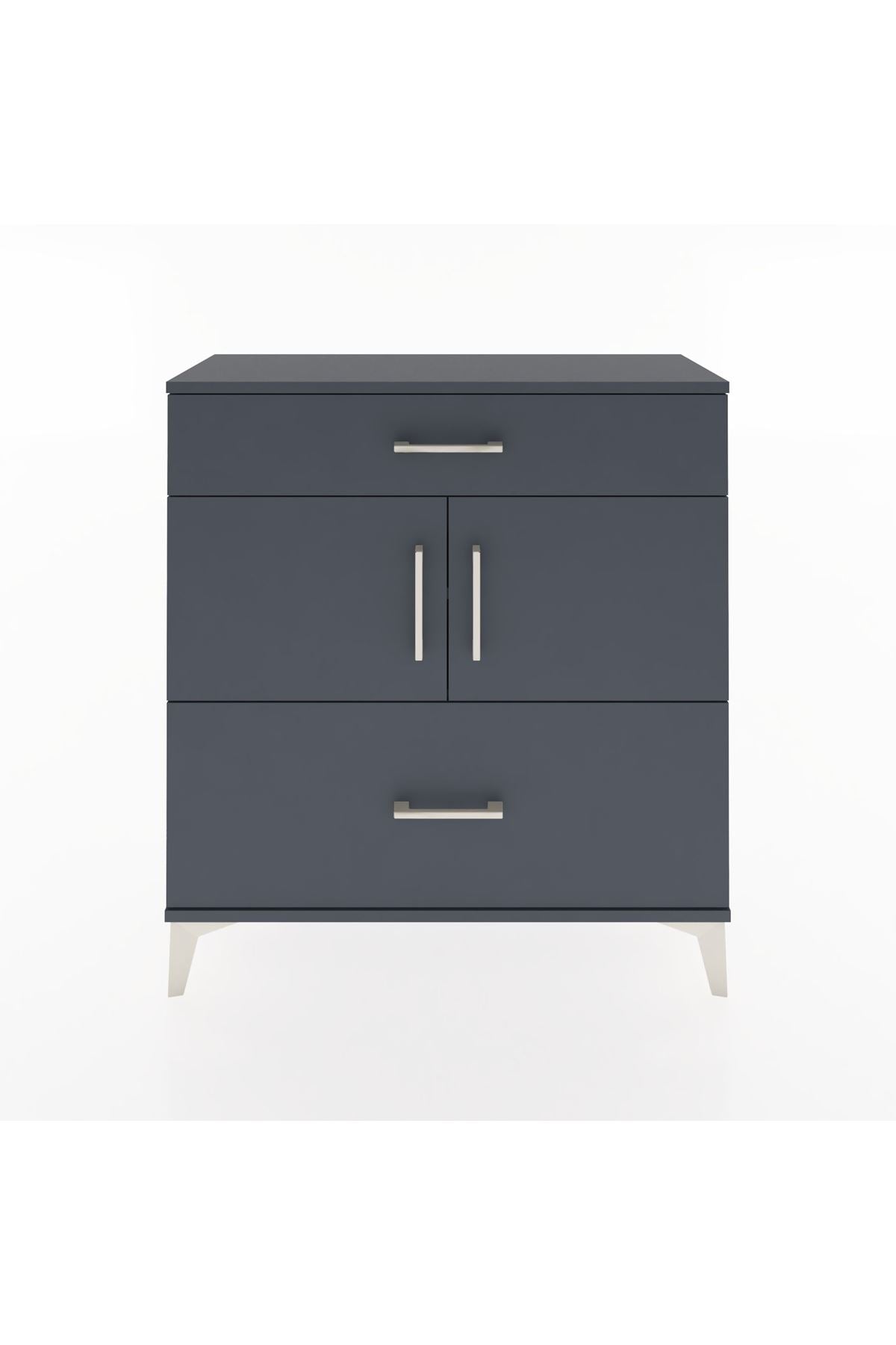 Arges Şifonyer 2 Raflı 2 Çekmeceli 2 Kapaklı 88x30x96 - S04M052V5A