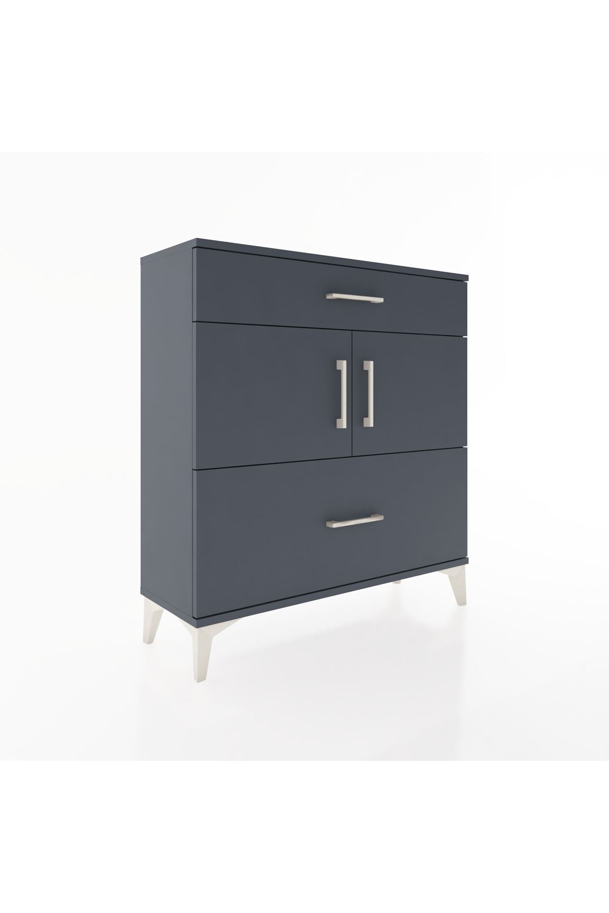 Arges Şifonyer 2 Raflı 2 Çekmeceli 2 Kapaklı 88x30x96 - S04M052V5A