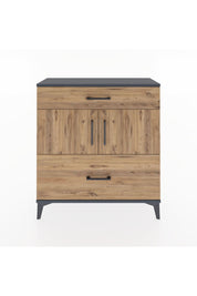 Arges Şifonyer 2 Raflı 2 Çekmeceli 2 Kapaklı 88x30x96 - S04M052V6A