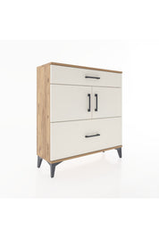 Arges Şifonyer 2 Raflı 2 Çekmeceli 2 Kapaklı 88x30x96 - S04M052V7A