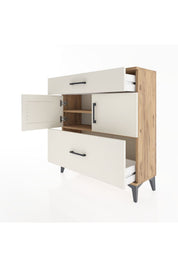 Arges Şifonyer 2 Raflı 2 Çekmeceli 2 Kapaklı 88x30x96 - S04M052V7A