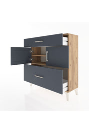 Arges Şifonyer 2 Raflı 2 Çekmeceli 2 Kapaklı 88x30x96 - S04M052V8A