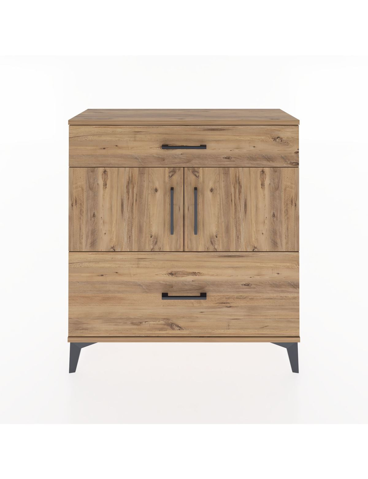 Arges Şifonyer 2 Raflı 2 Çekmeceli 2 Kapaklı 88x30x96 - S04M052V9A
