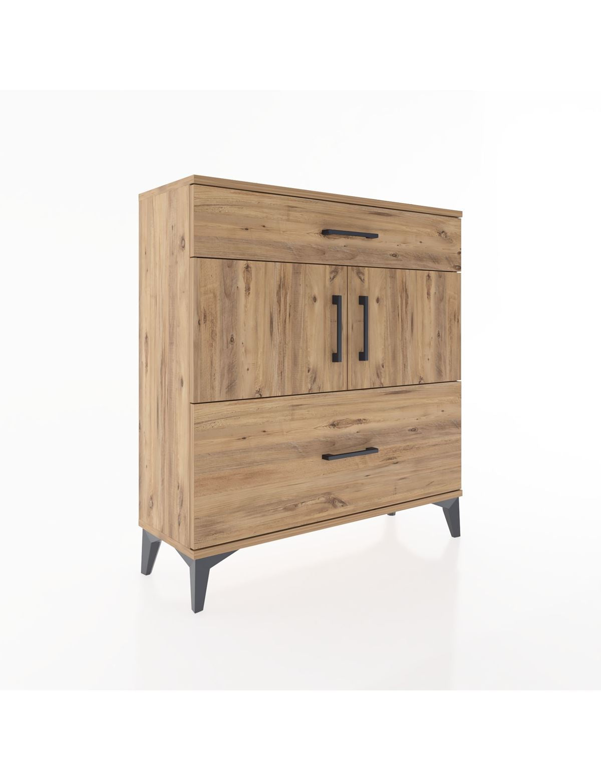 Arges Şifonyer 2 Raflı 2 Çekmeceli 2 Kapaklı 88x30x96 - S04M052V9A