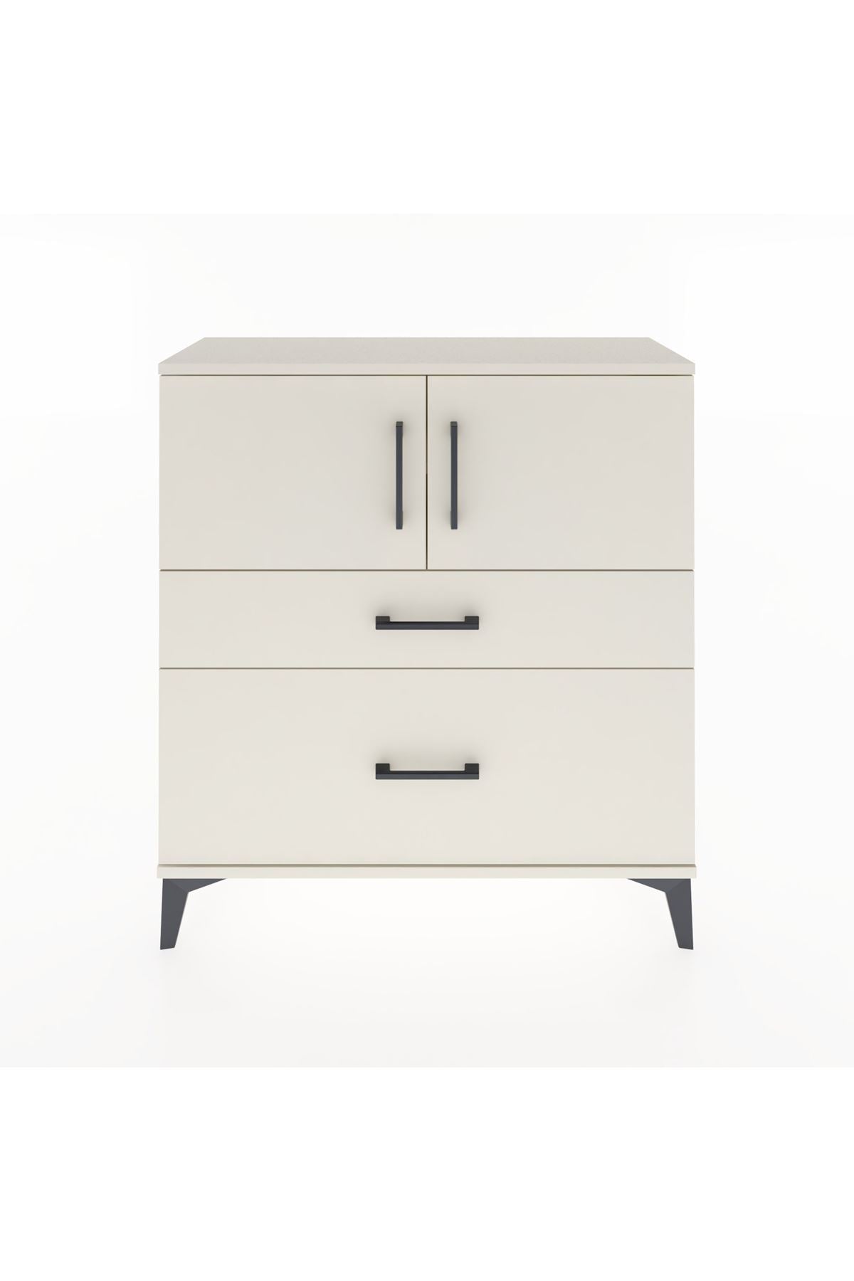 Arges Şifonyer 2 Raflı 2 Çekmeceli 2 Kapaklı 88x30x96 - S04M053V1A