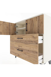 Arges Şifonyer 2 Raflı 2 Çekmeceli 2 Kapaklı 88x30x96 - S04M053V3A