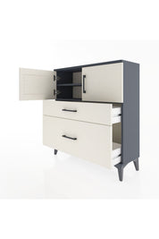 Arges Şifonyer 2 Raflı 2 Çekmeceli 2 Kapaklı 88x30x96 - S04M053V4A