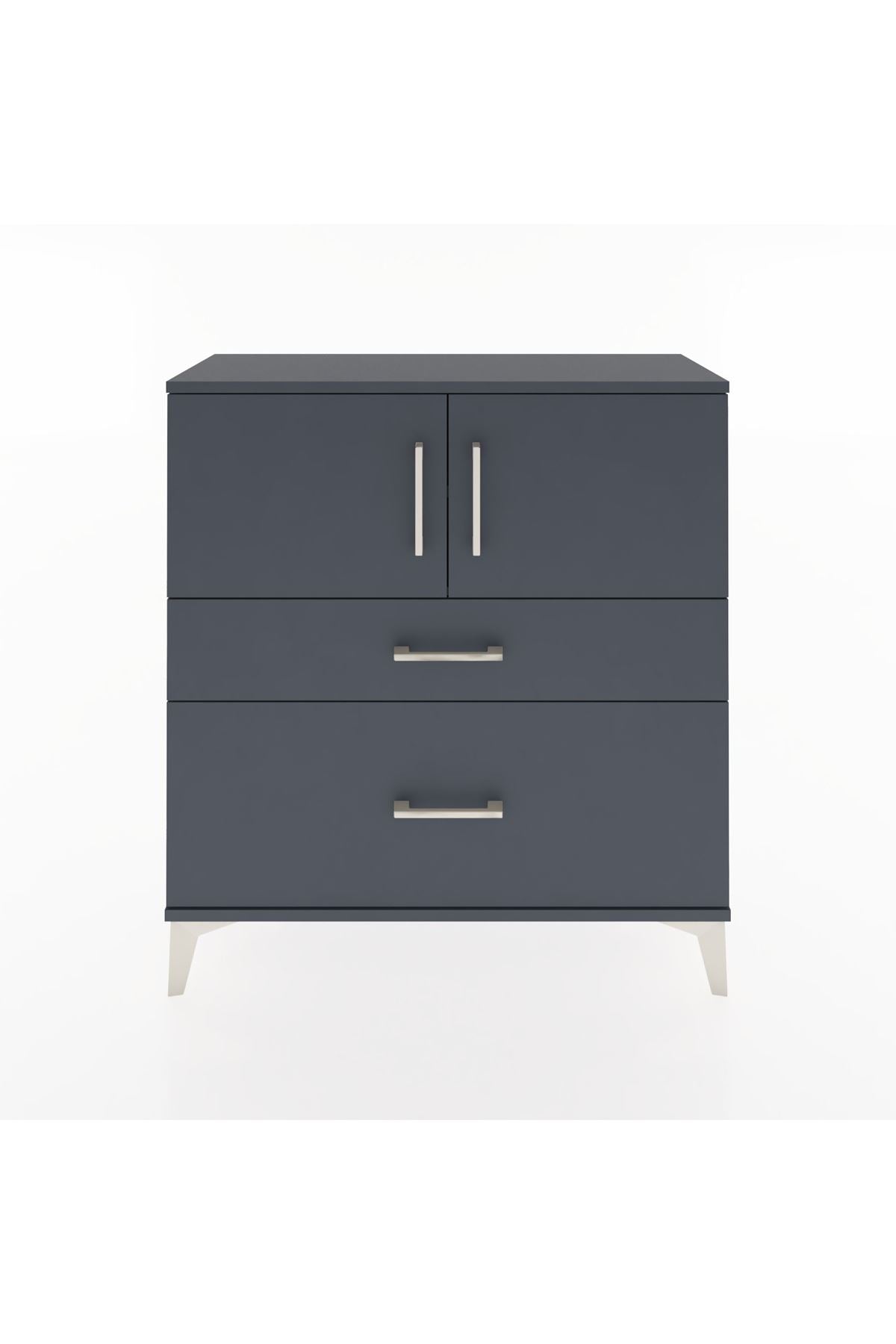 Arges Şifonyer 2 Raflı 2 Çekmeceli 2 Kapaklı 88x30x96 - S04M053V5A