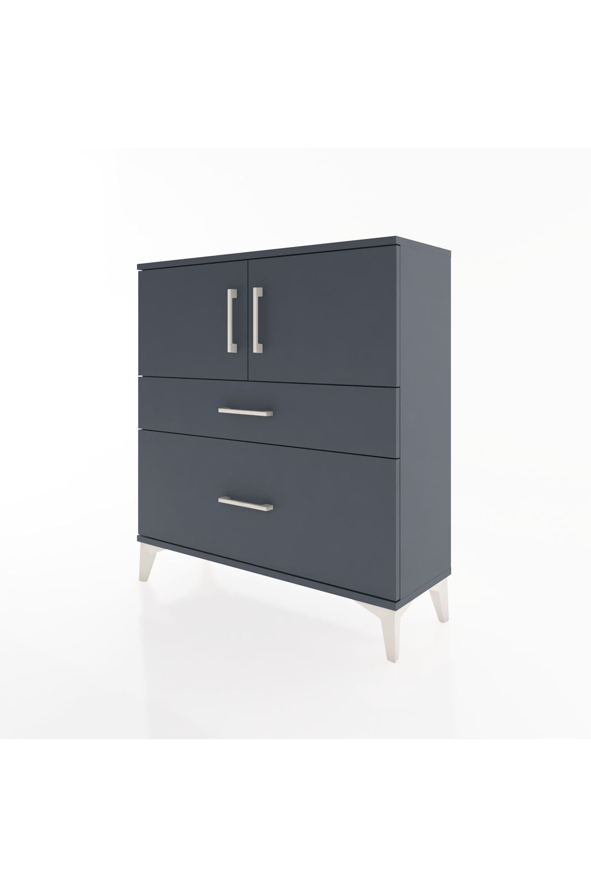 Arges Şifonyer 2 Raflı 2 Çekmeceli 2 Kapaklı 88x30x96 - S04M053V5A