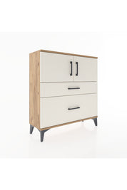 Arges Şifonyer 2 Raflı 2 Çekmeceli 2 Kapaklı 88x30x96 - S04M053V7A
