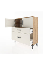 Arges Şifonyer 2 Raflı 2 Çekmeceli 2 Kapaklı 88x30x96 - S04M053V7A