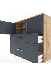Arges Şifonyer 2 Raflı 2 Çekmeceli 2 Kapaklı 88x30x96 - S04M053V8A