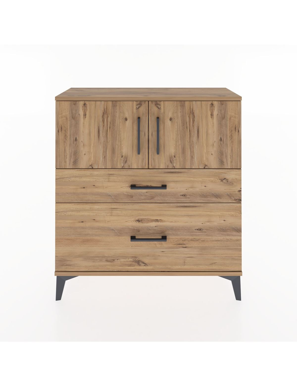 Arges Şifonyer 2 Raflı 2 Çekmeceli 2 Kapaklı 88x30x96 - S04M053V9A